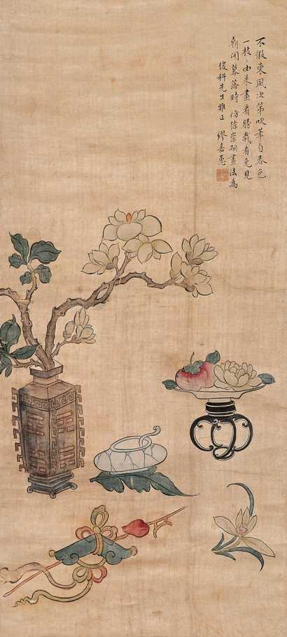 缪嘉惠 博古图 立轴